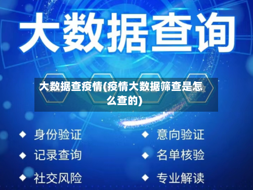 大数据查疫情(疫情大数据筛查是怎么查的)-第3张图片