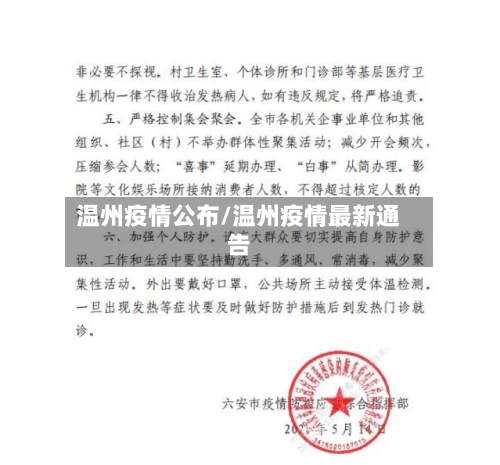 温州疫情公布/温州疫情最新通告-第3张图片