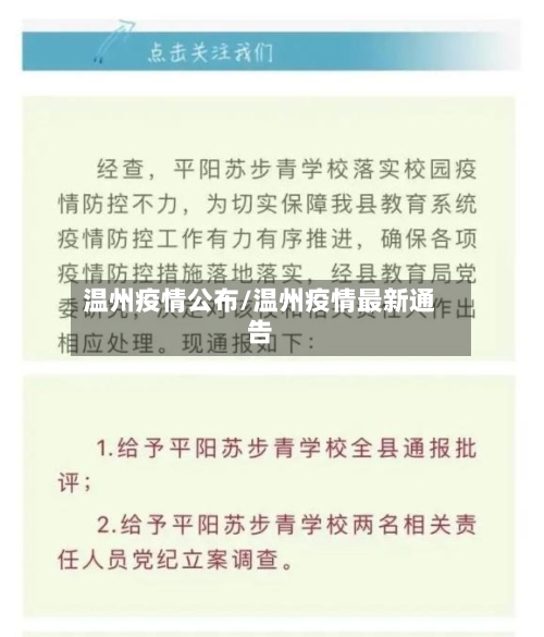 温州疫情公布/温州疫情最新通告-第2张图片
