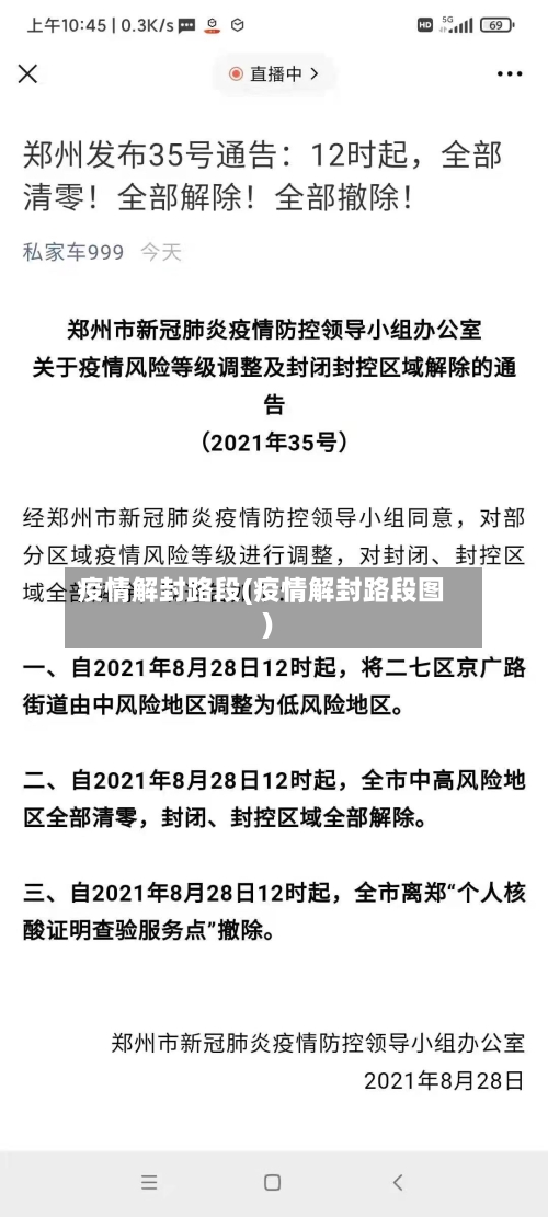 疫情解封路段(疫情解封路段图)-第2张图片