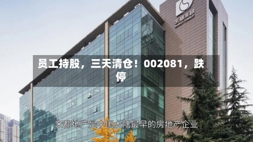 员工持股,三天清仓!002081,跌停