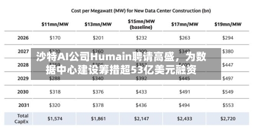 沙特AI公司Humain聘请高盛，为数据中心建设筹措超53亿美元融资-第2张图片